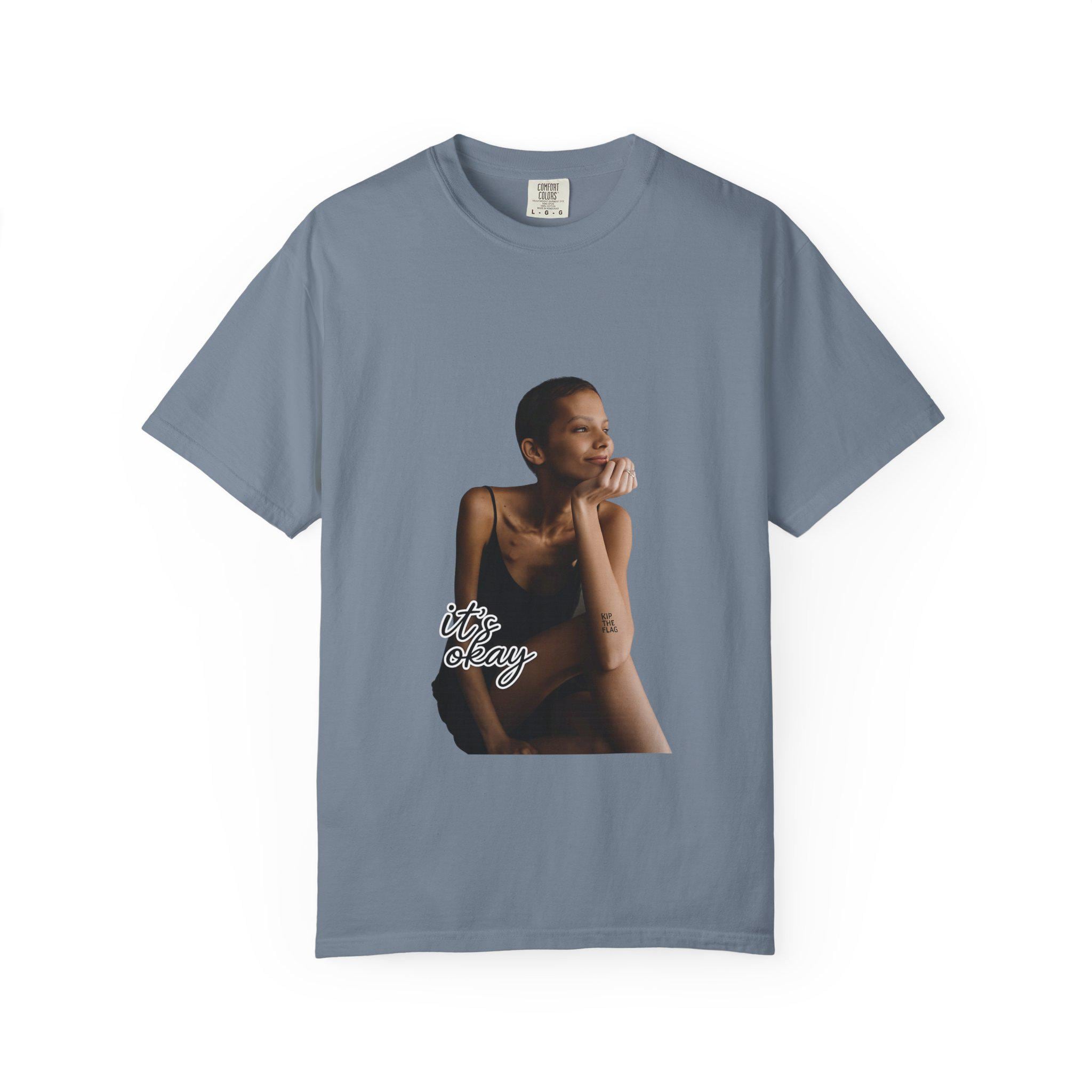 Minimal Model Portrait T-Shirt | Chic Female Photo Tee