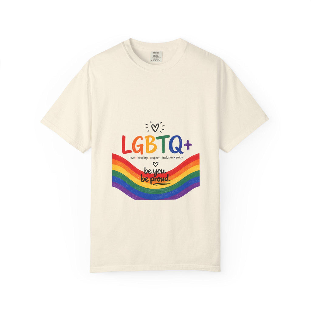 LGBTQ+ Rainbow Wave T-shirt | Be You Be Proud