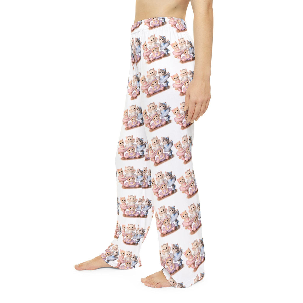 Ballet Kitten Pajama Pants | Soft Brushed Polyester All-Over Print