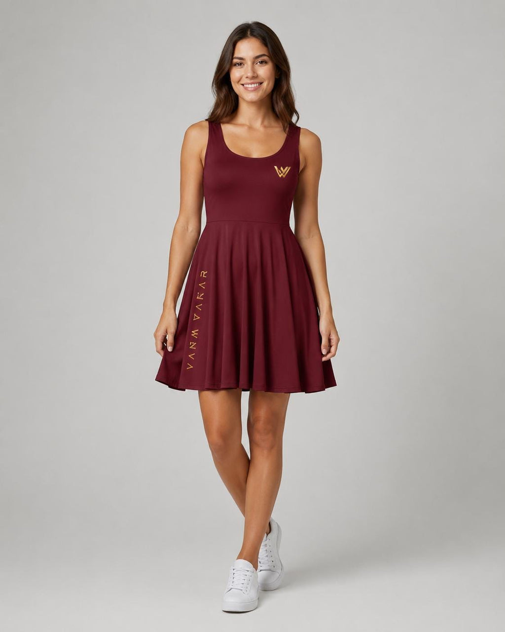 Vanta Wear Sleeveless Fit-and-Flare Dress: Modern Streetwear Style