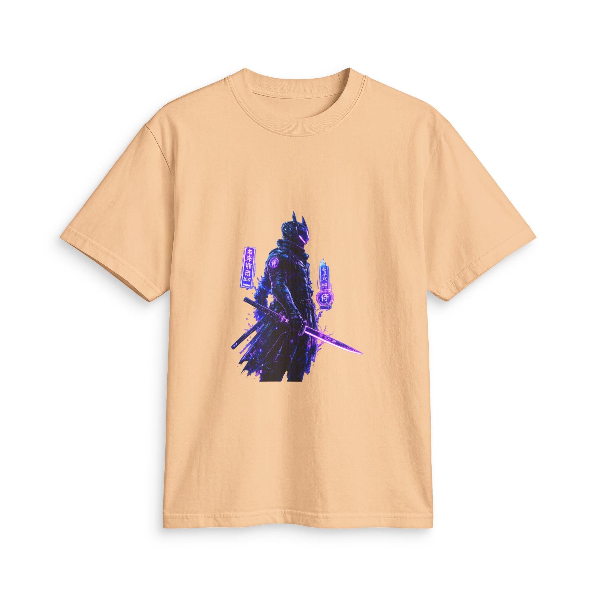 Neon Samurai T-Shirt | Cyberpunk Warrior Graphic Tee