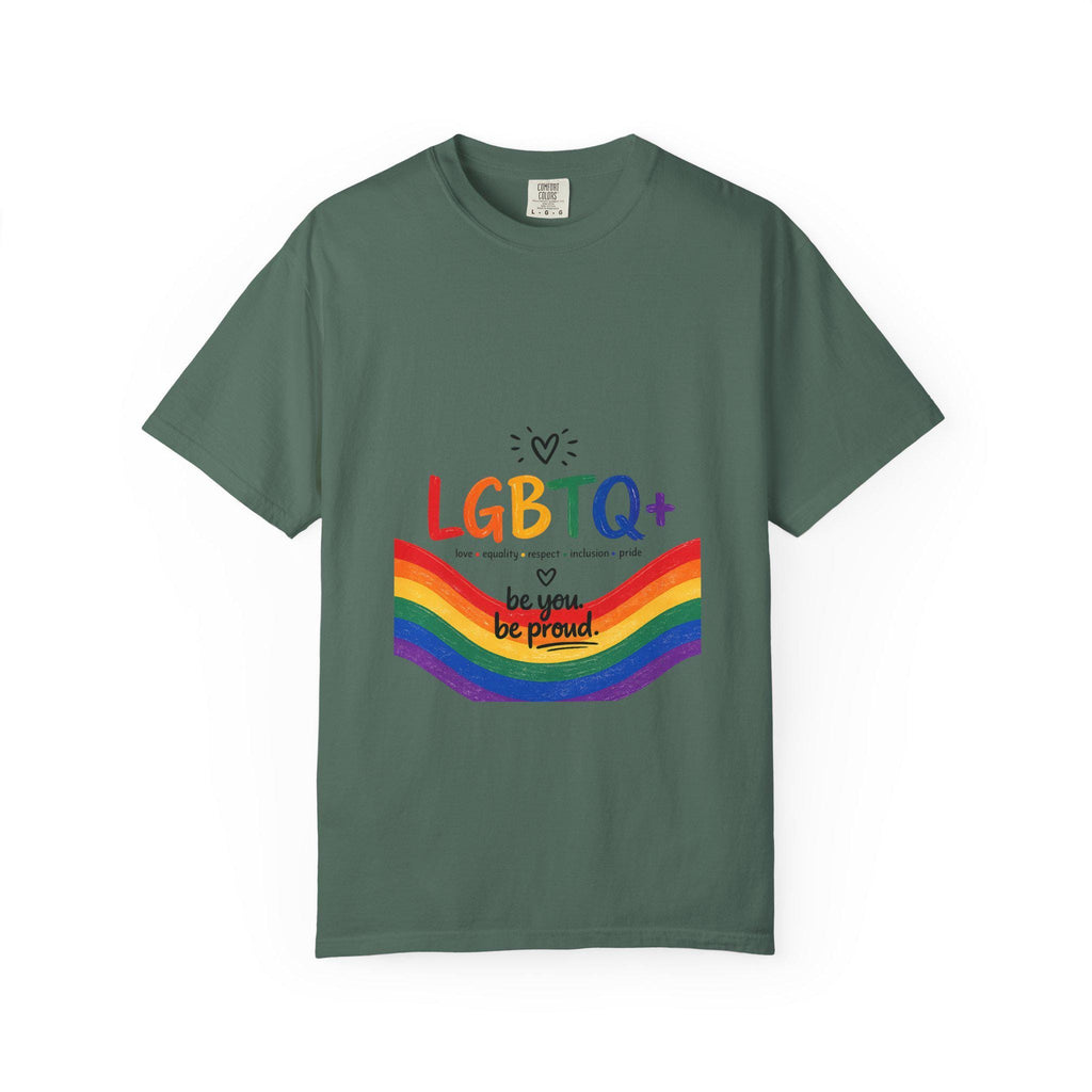 LGBTQ+ Rainbow Wave T-shirt | Be You Be Proud