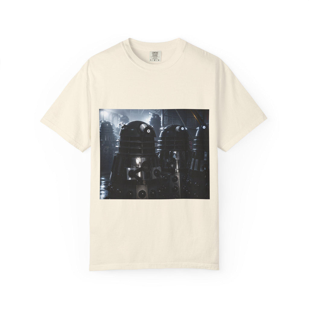 Retro Sci-Fi Robots T-Shirt | Vintage Space Droid Illustration