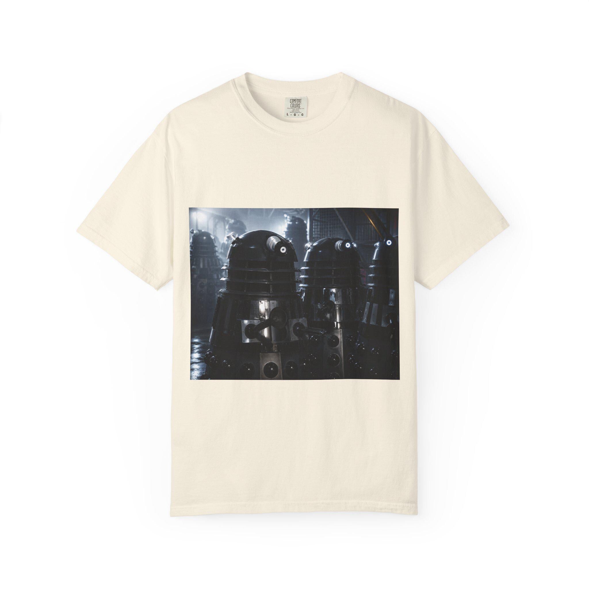 Retro Sci-Fi Robots T-Shirt | Vintage Space Droid Illustration