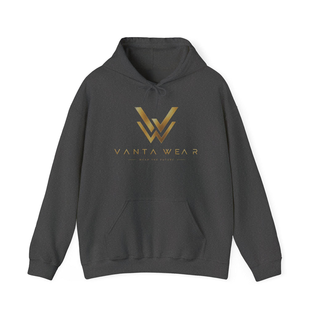 Gold Geometric W Logo Hoodie | Minimal Monogram Sweatshirt