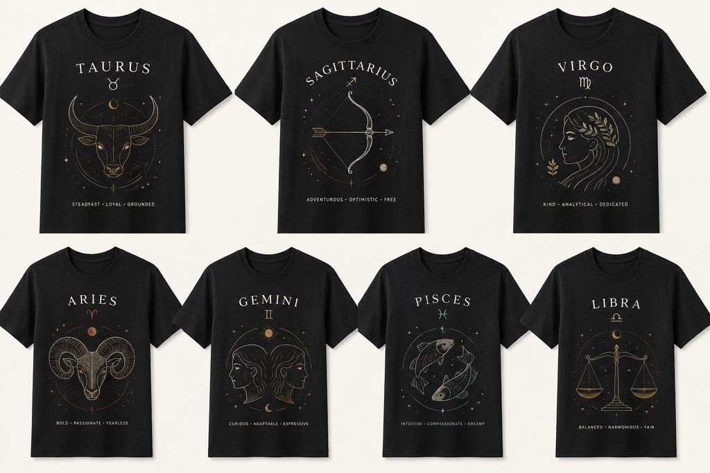 Zodiac Streetwear T-Shirt: Aries Astrology Celestial Design