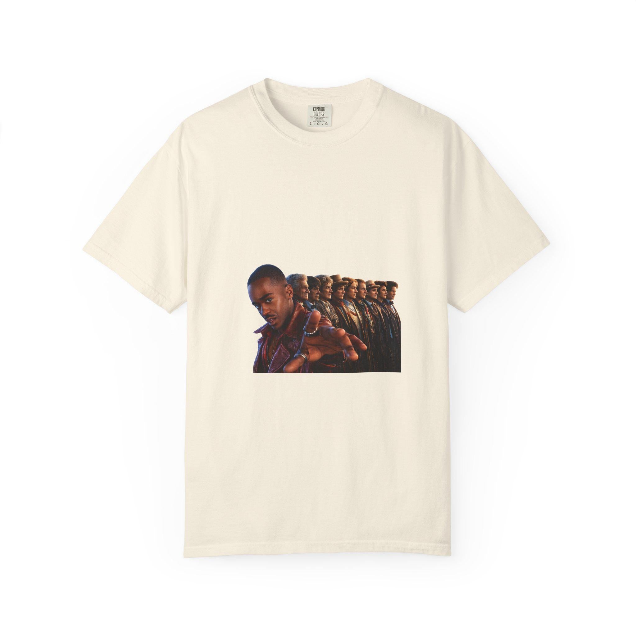 Repeating Portrait Illustration T-Shirt | Retro Film Strip Graphic
