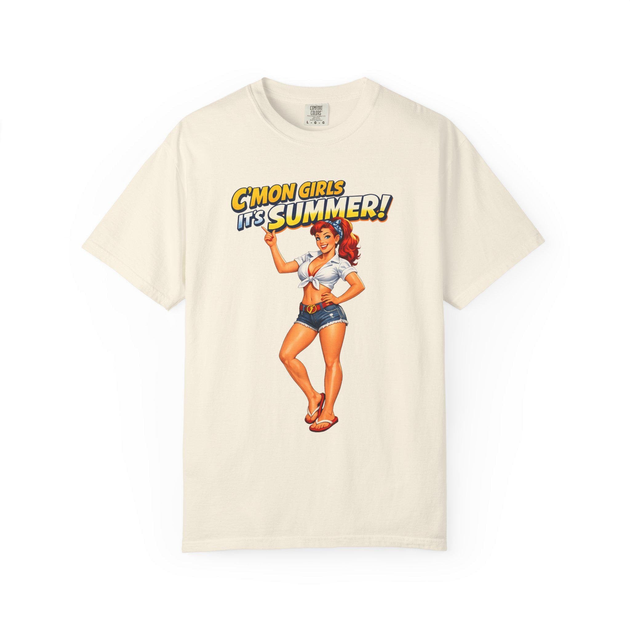 C'mon Girls It's Summer pinup tee | T-Shirt