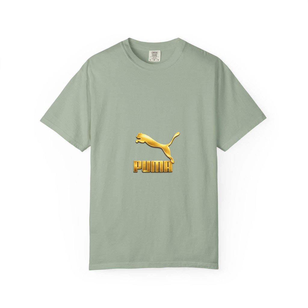 Gold Puma Logo T-shirt | Retro Sportswear Tee