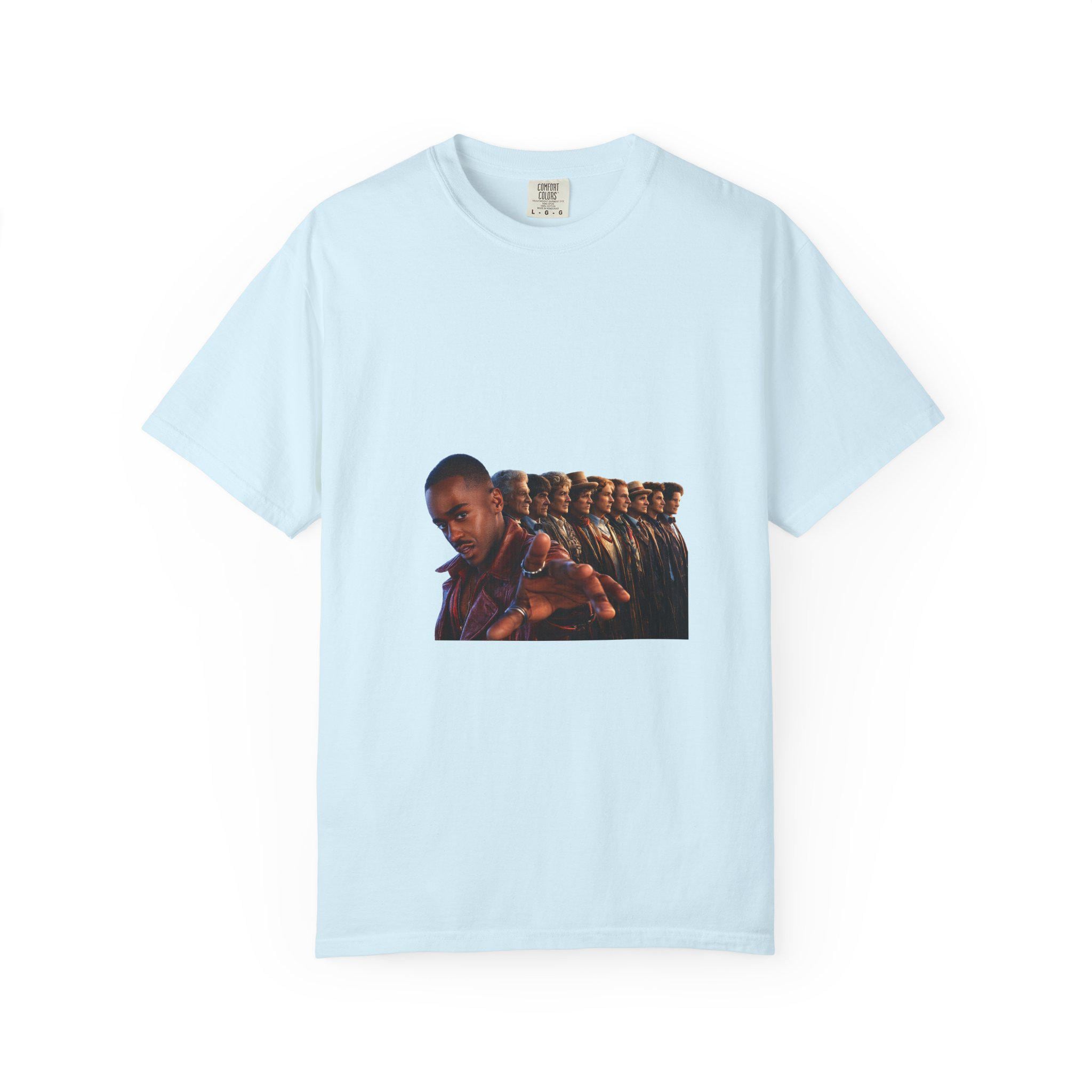 Repeating Portrait Illustration T-Shirt | Retro Film Strip Graphic