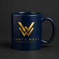 Vanta Wear Ceramic Mug: Luxury Branded Coffee Cup, Modern Design