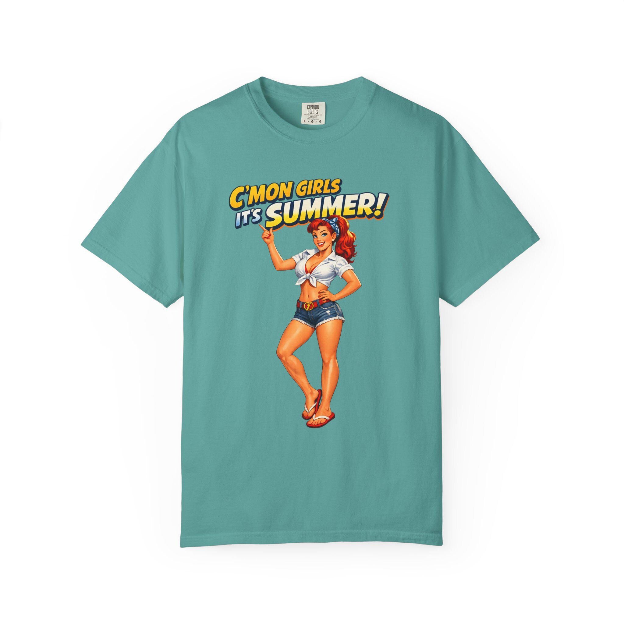 C'mon Girls It's Summer pinup tee | T-Shirt