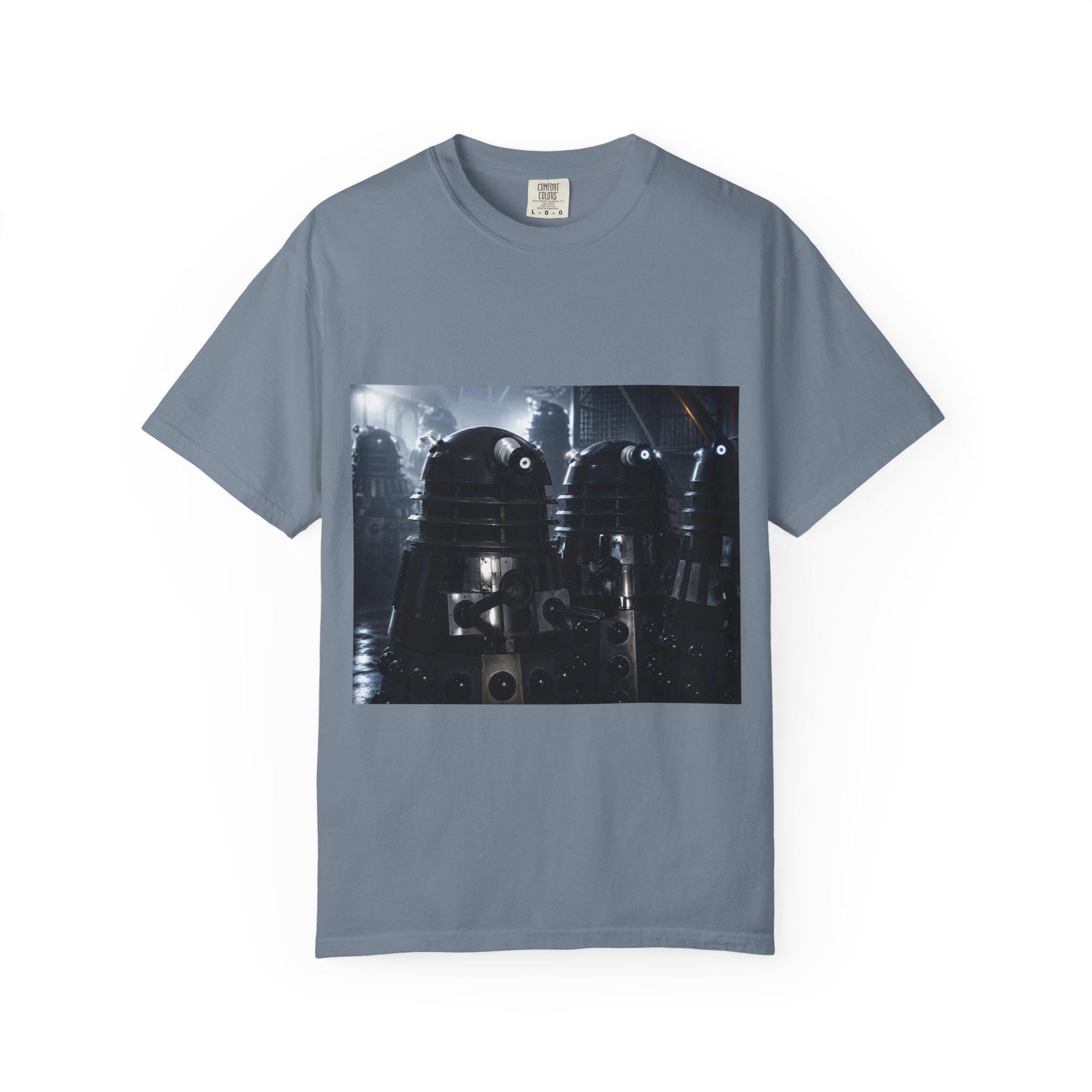 Retro Sci-Fi Robots T-Shirt | Vintage Space Droid Illustration