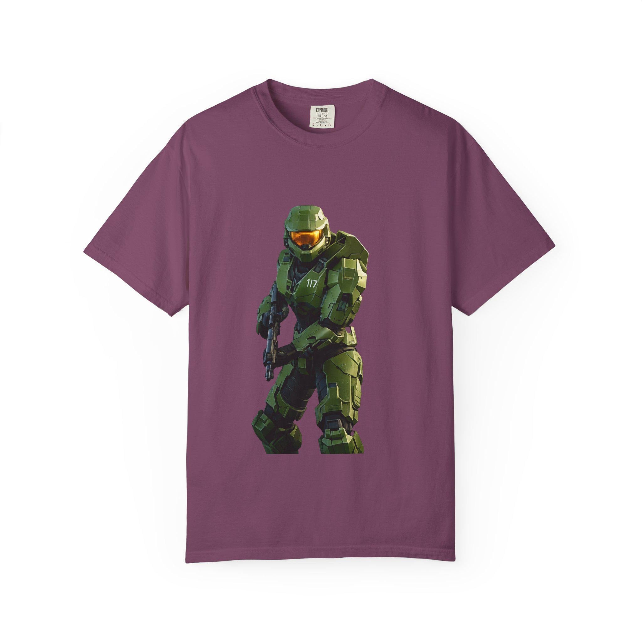 Master Chief Spartan Armor T-shirt | Sci-Fi Video Game Soldier Tee