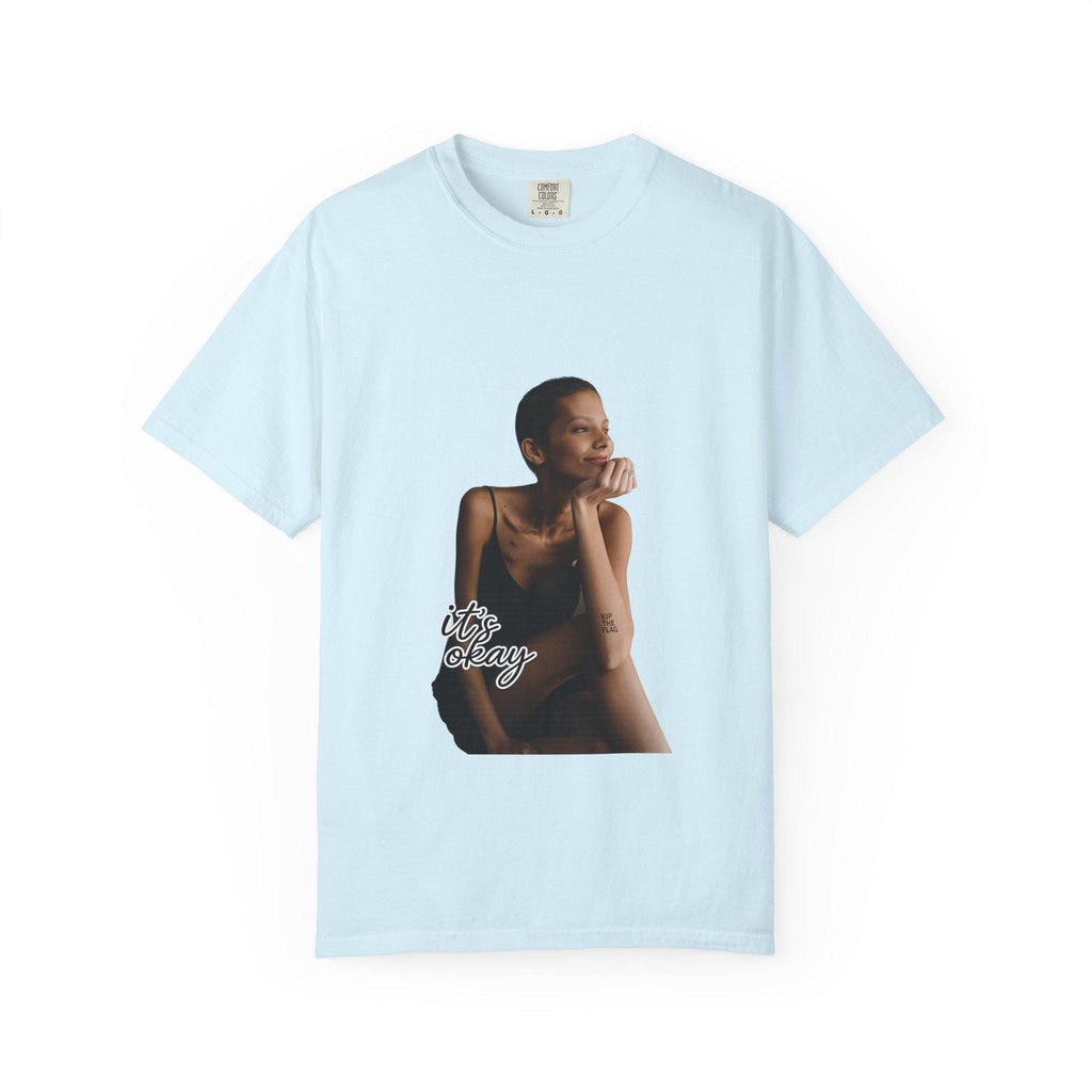 Minimal Model Portrait T-Shirt | Chic Female Photo Tee