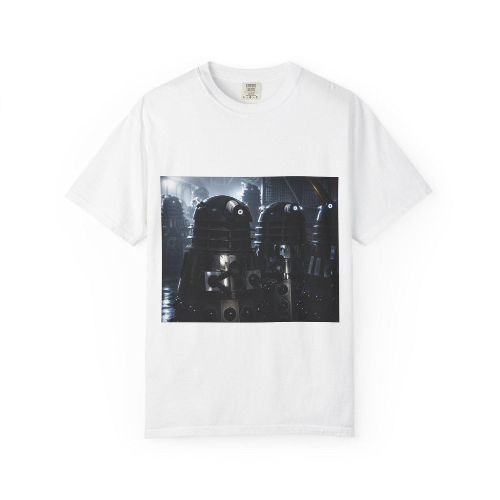 Retro Sci-Fi Robots T-Shirt | Vintage Space Droid Illustration