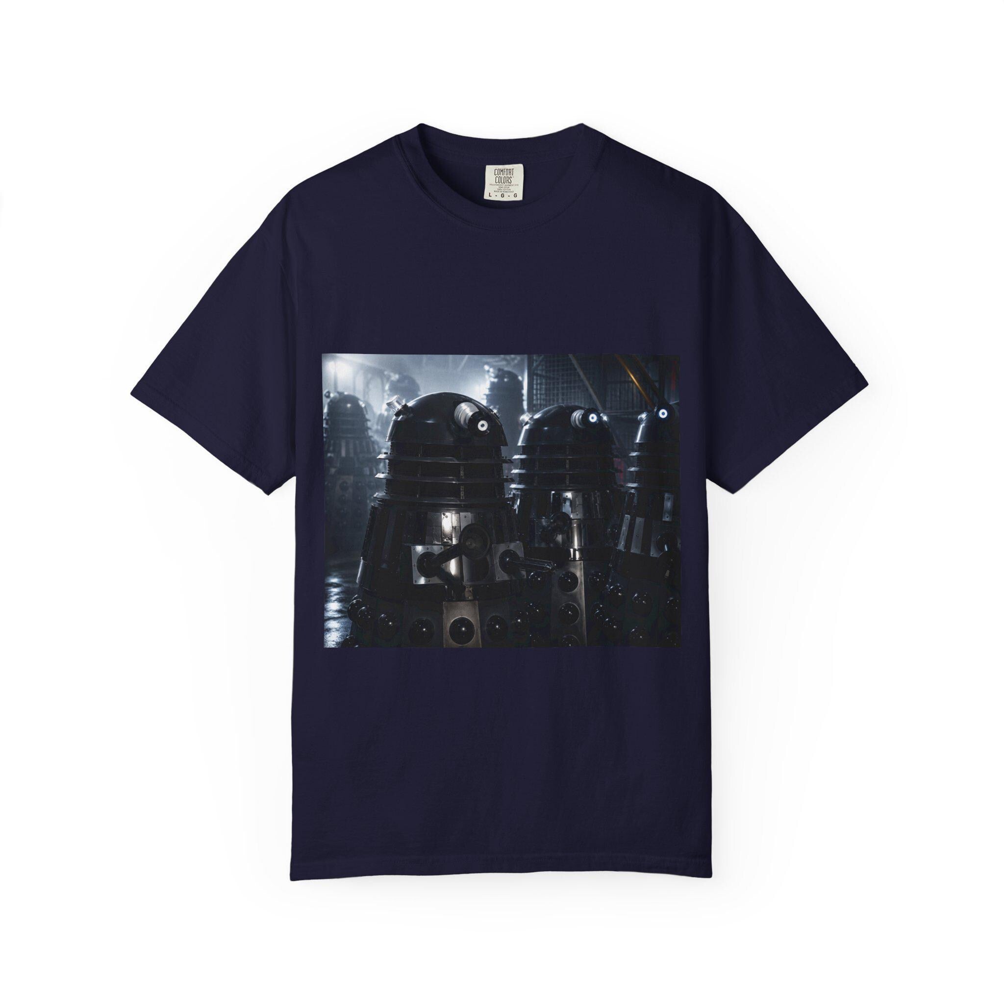 Retro Sci-Fi Robots T-Shirt | Vintage Space Droid Illustration