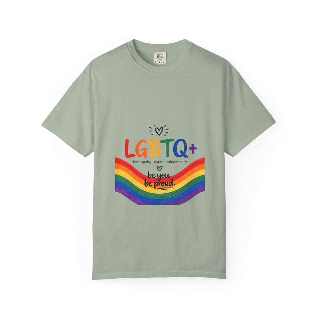 LGBTQ+ Rainbow Wave T-shirt | Be You Be Proud