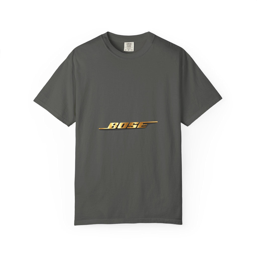 Retro Gold 'BOSS' Lightning Logo T-shirt | Vintage Moto Graphic
