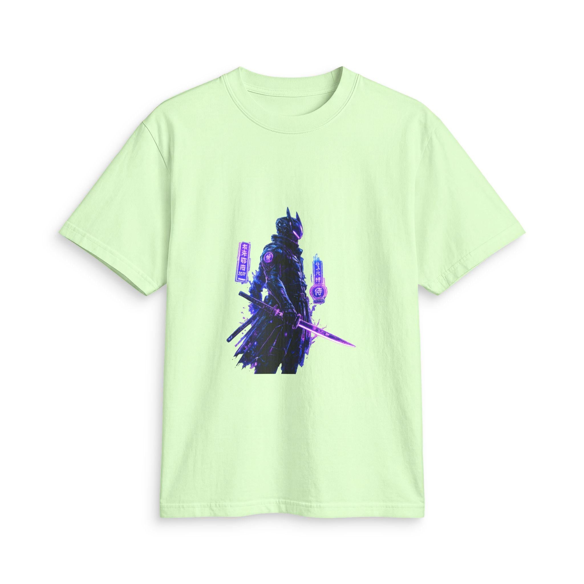 Neon Samurai T-Shirt | Cyberpunk Warrior Graphic Tee