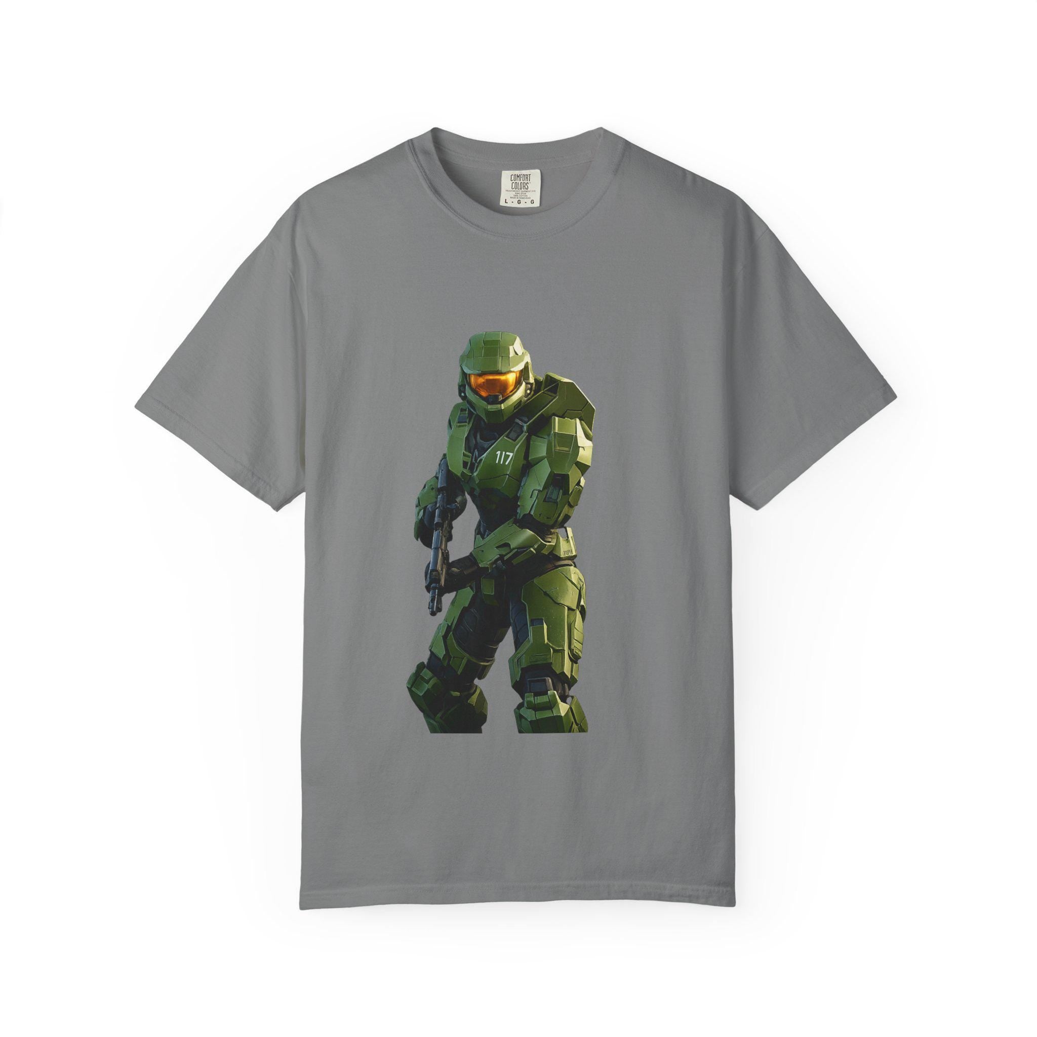 Master Chief Spartan Armor T-shirt | Sci-Fi Video Game Soldier Tee