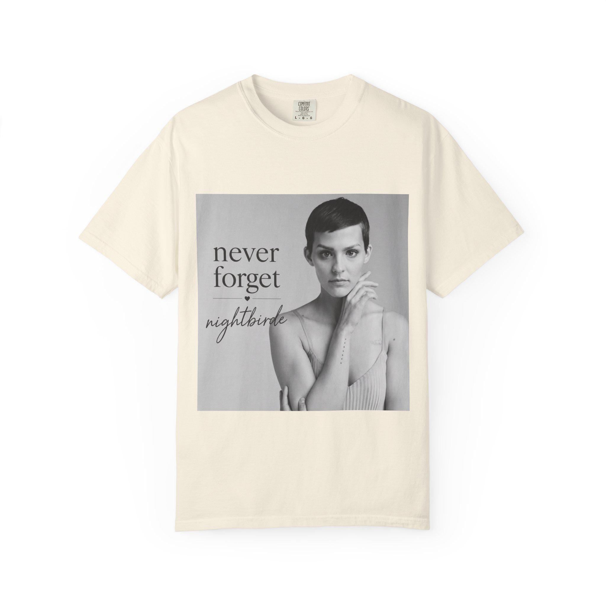 Never Forget Nightbirde T-shirt | Vintage Photo Band Tee