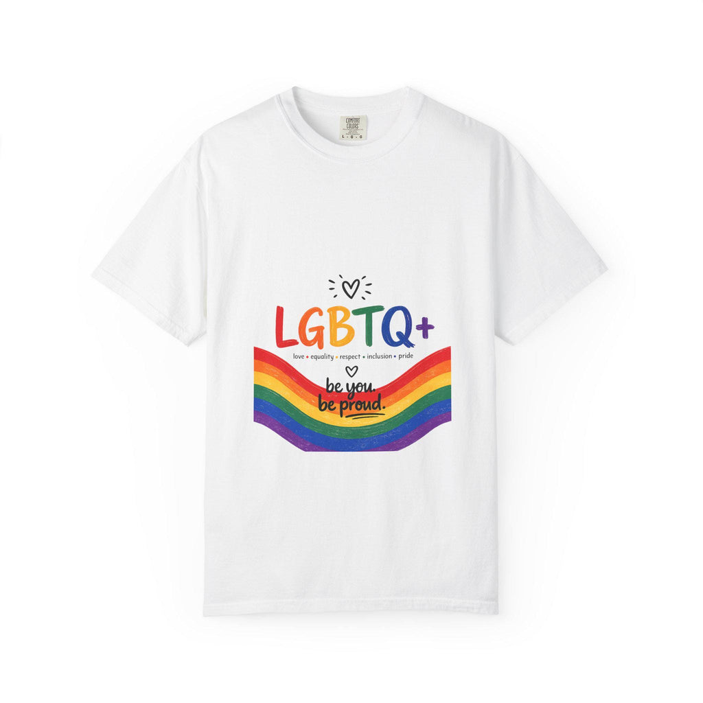 LGBTQ+ Rainbow Wave T-shirt | Be You Be Proud