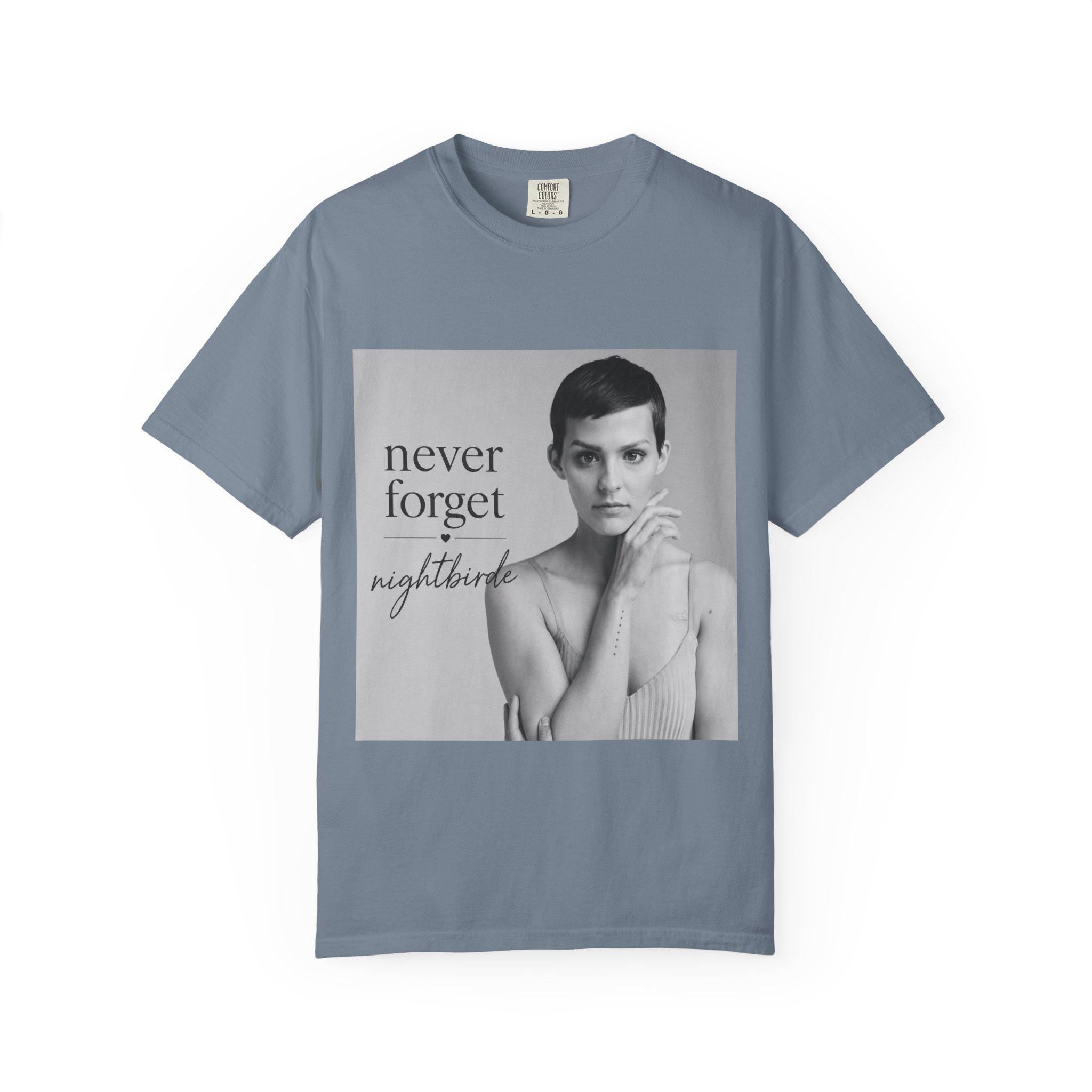 Never Forget Nightbirde T-shirt | Vintage Photo Band Tee