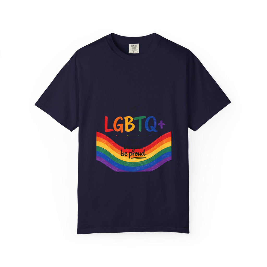 LGBTQ+ Rainbow Wave T-shirt | Be You Be Proud