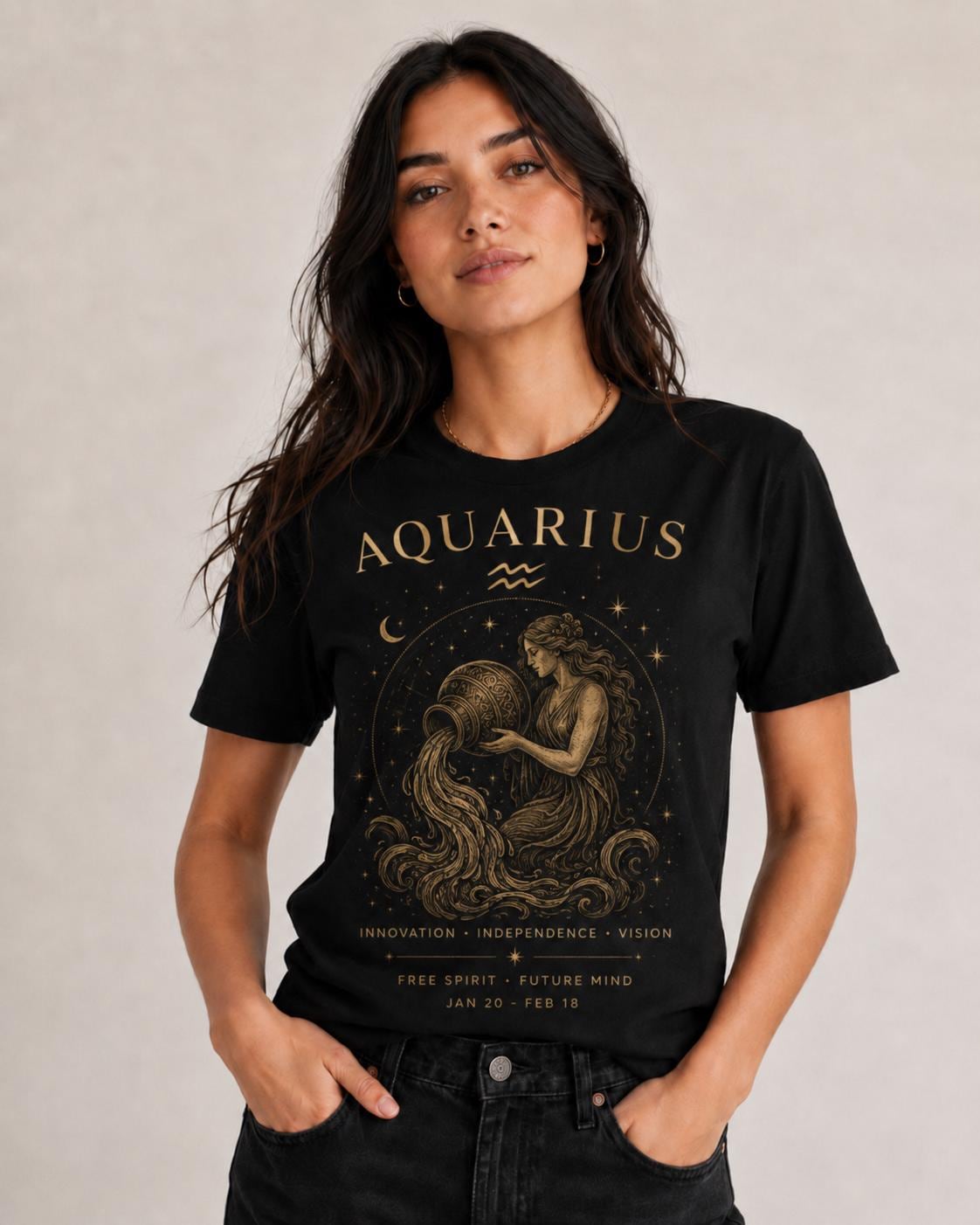 Zodiac Streetwear T-Shirt: Aries Astrology Celestial Design