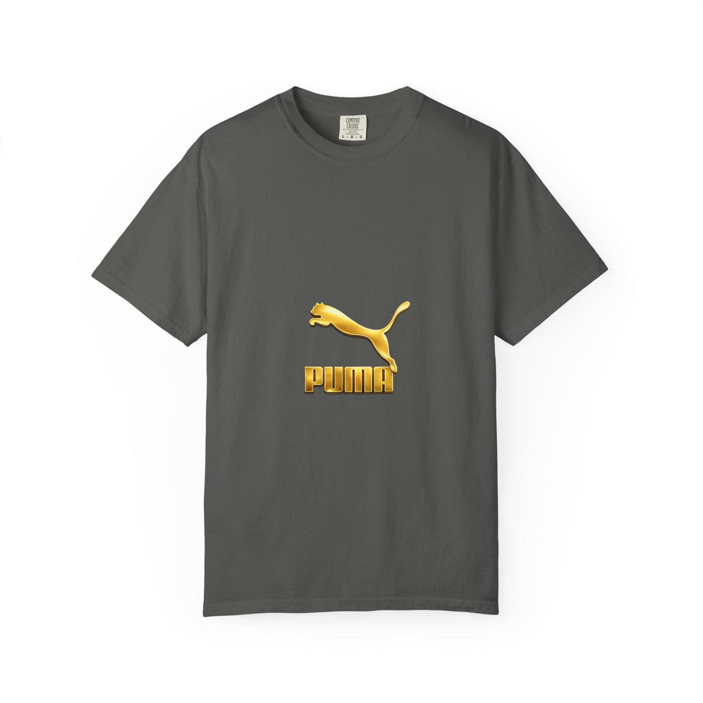 Gold Puma Logo T-shirt | Retro Sportswear Tee