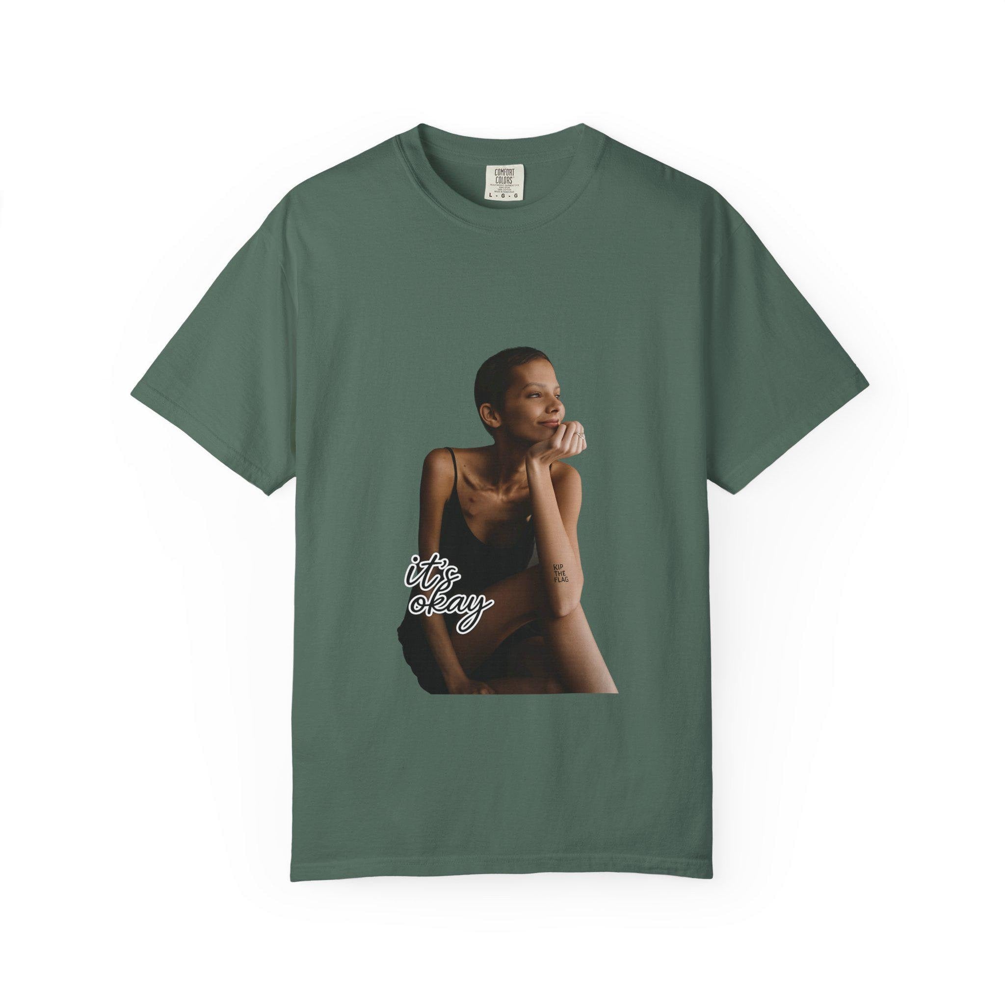 Minimal Model Portrait T-Shirt | Chic Female Photo Tee