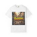 Swarm graphic T-shirt | swarm bees illustration, street art text