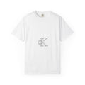 CK Monogram Logo T-shirt | Minimal Logo Tee, White Cotton