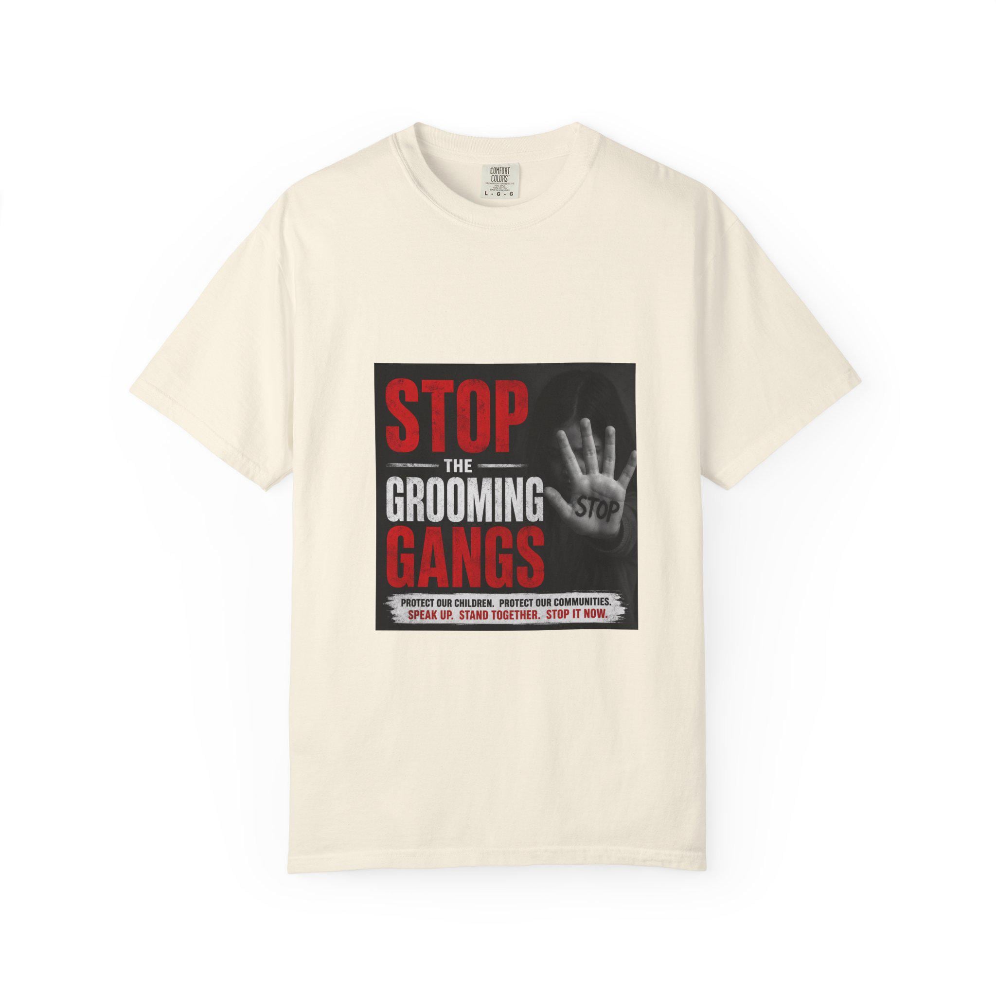 Stop the Grooming Gangs T-shirt | Anti-Grooming Awareness Tee