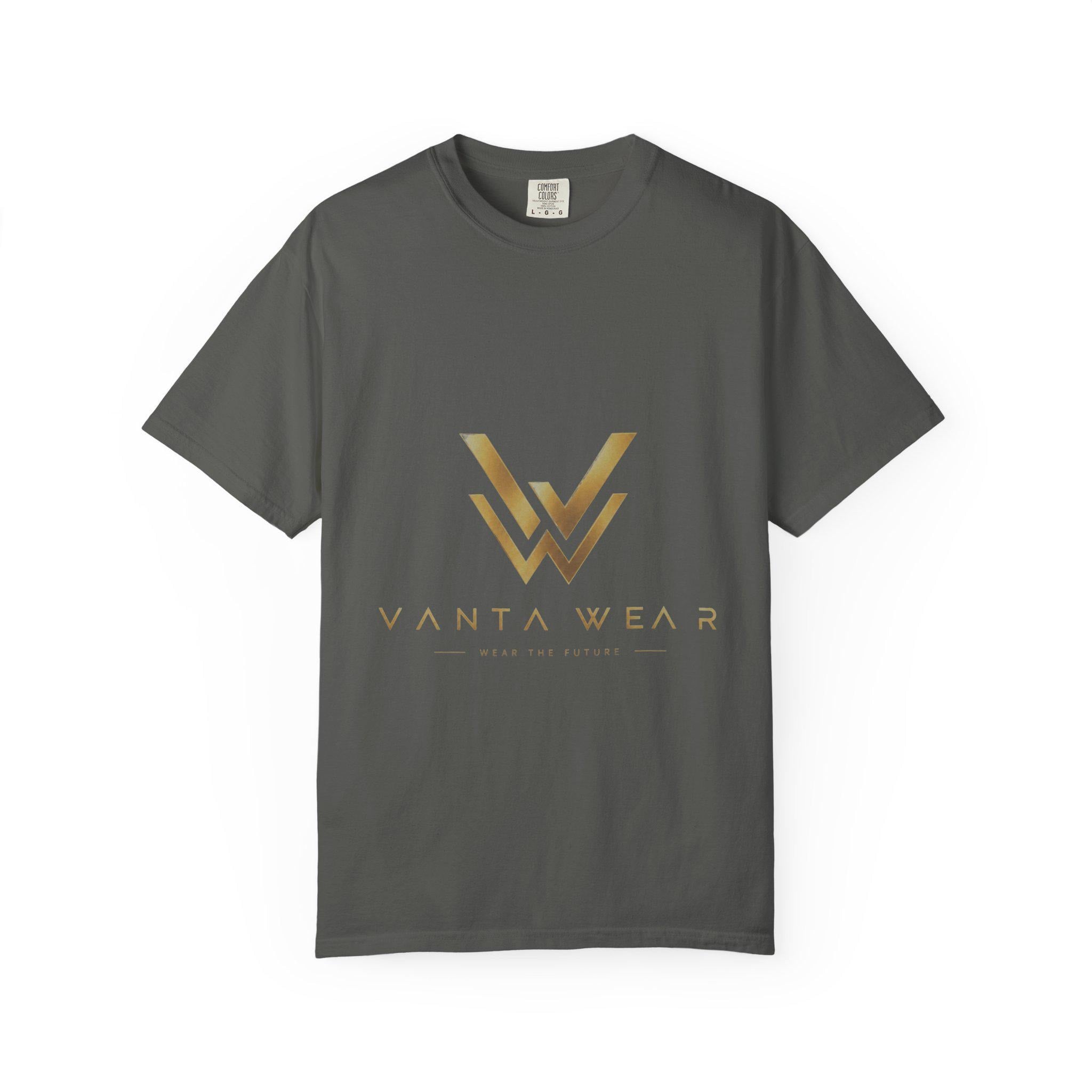 Vanta gold foil logo T-Shirt | minimalist monogram tee