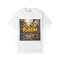 Swarm graphic T-shirt | swarm bees illustration, street art text