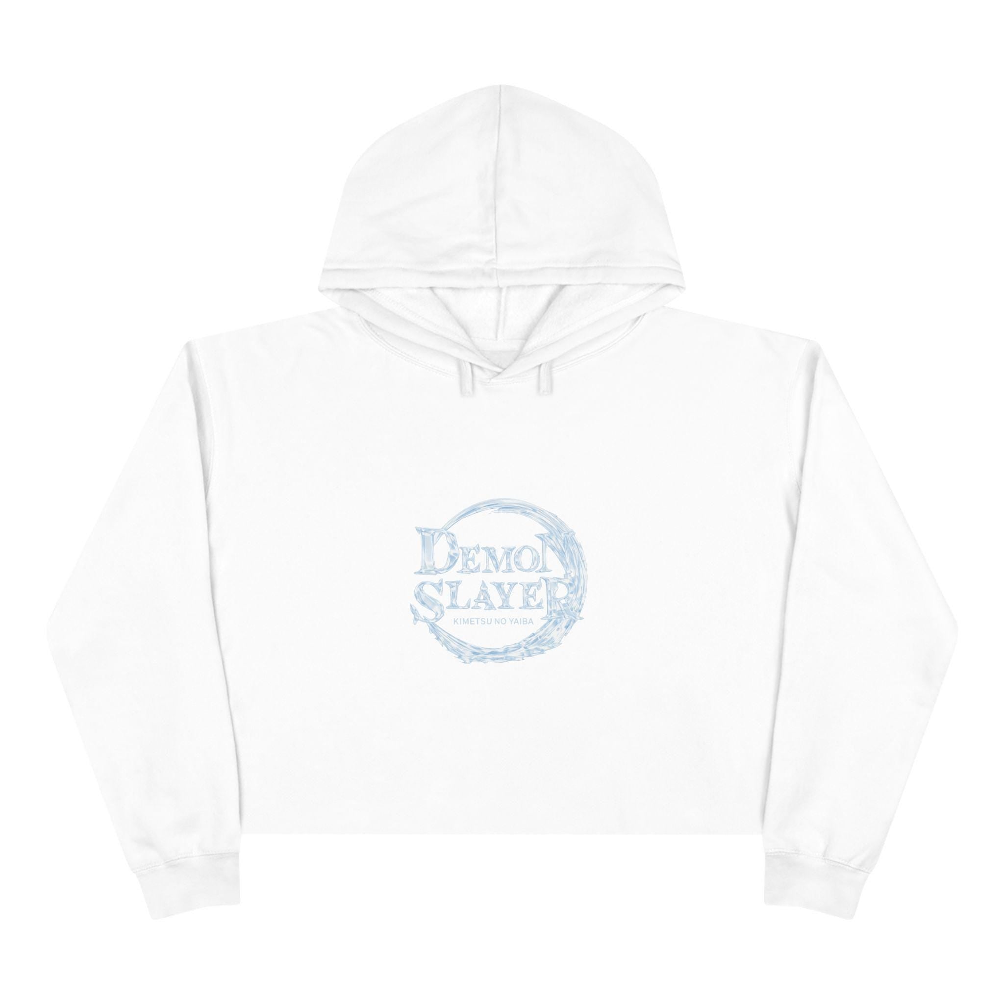 Demon Slayer Logo Crop Hoodie | Anime Emblem, Minimalist Moon Graphic