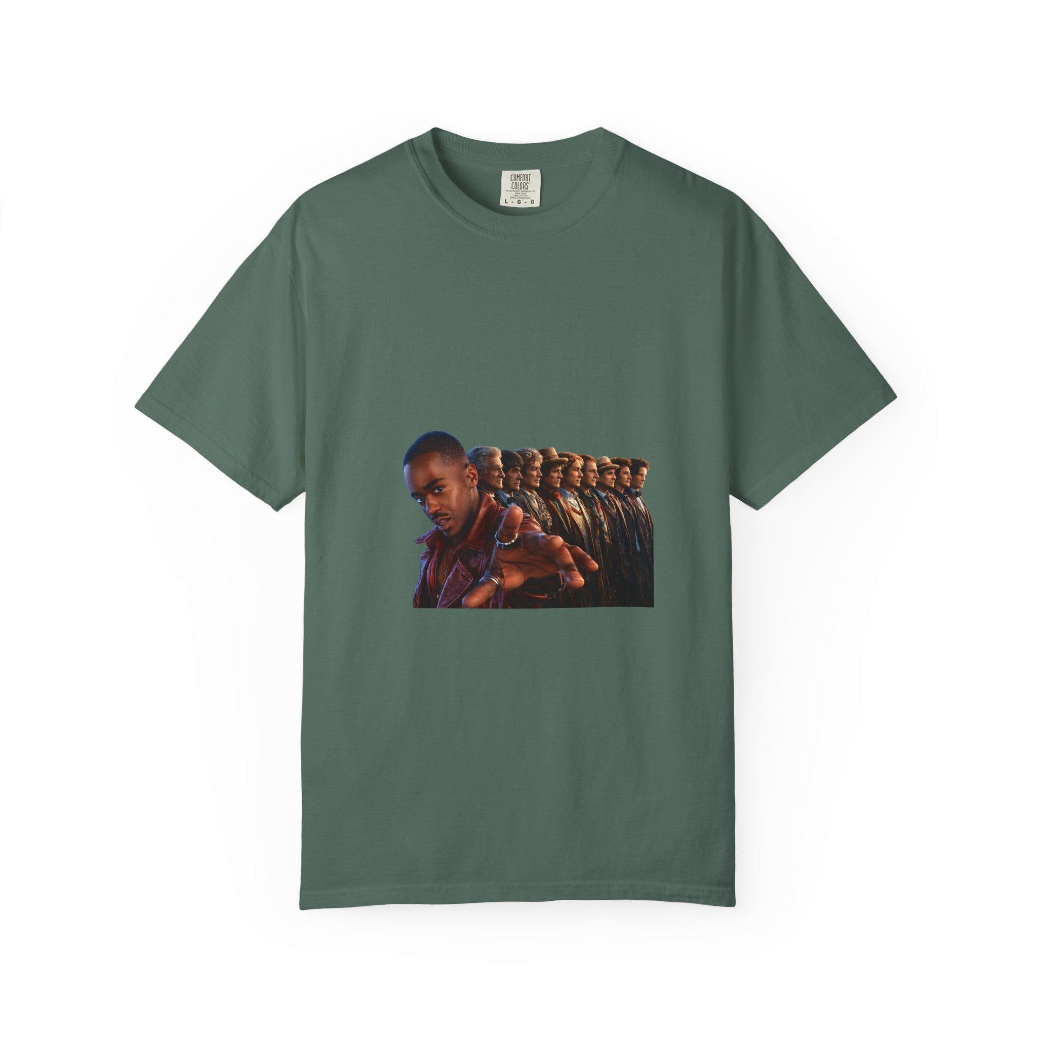 Repeating Portrait Illustration T-Shirt | Retro Film Strip Graphic