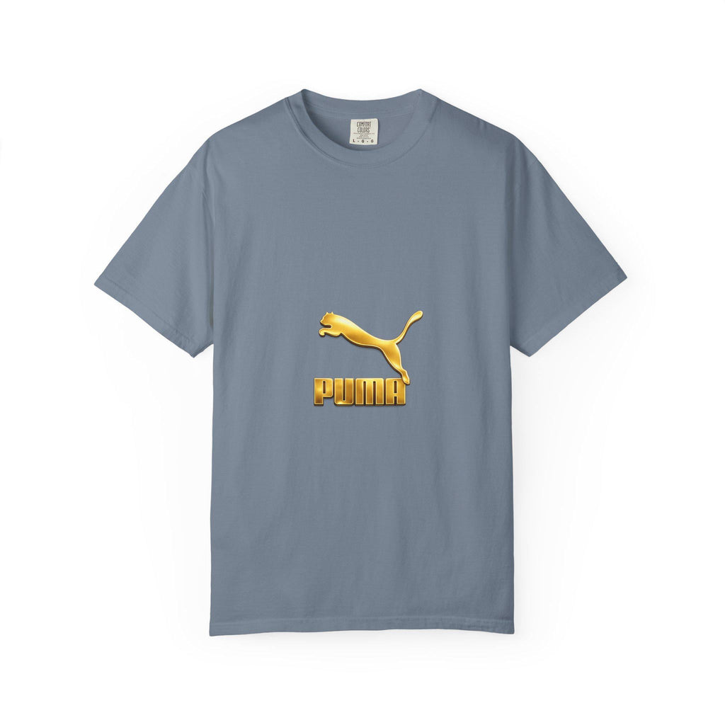 Gold Puma Logo T-shirt | Retro Sportswear Tee