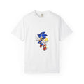 Blue Hedgehog Character T-shirt | Vintage Game Mascot Tee