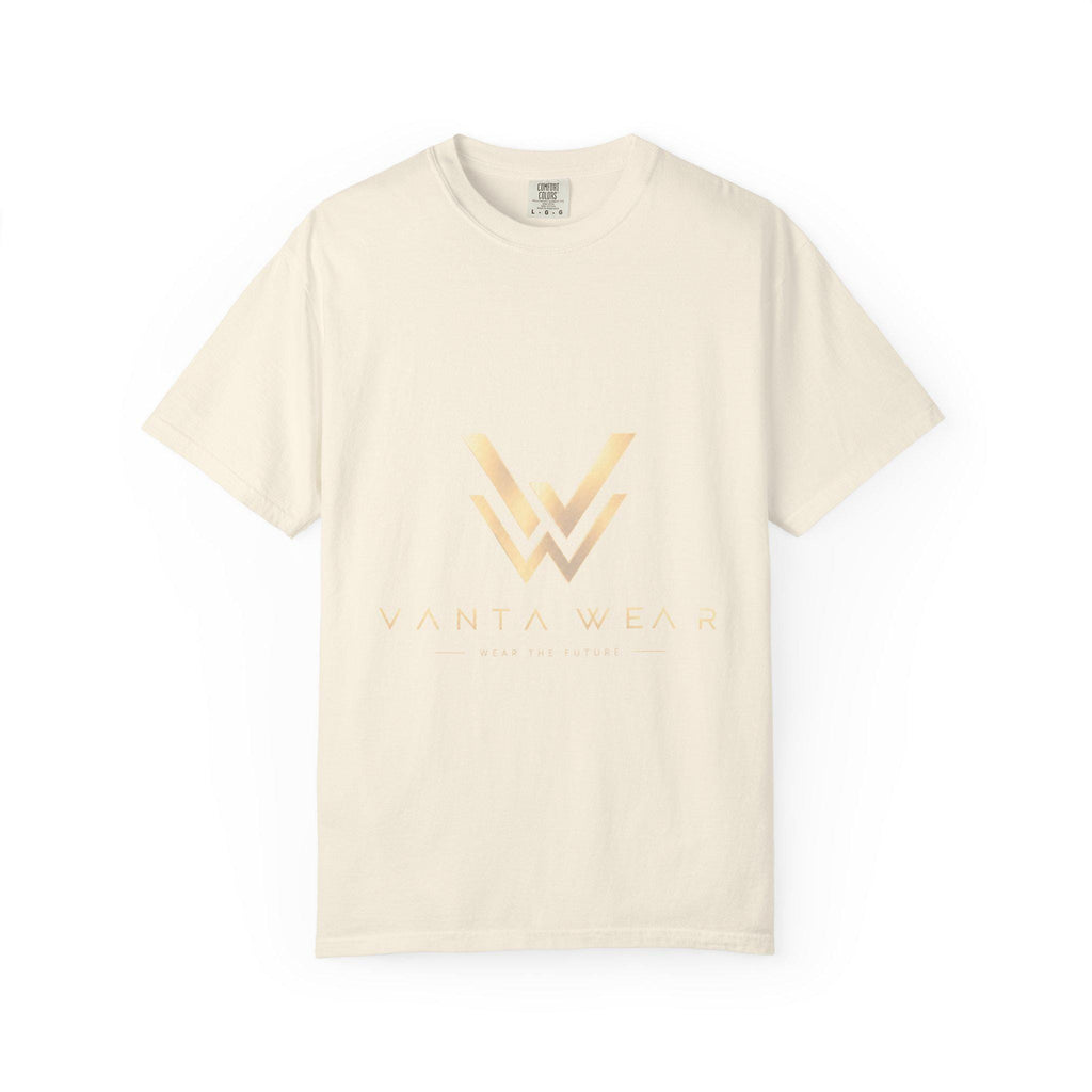 Vanta gold foil logo T-Shirt | minimalist monogram tee
