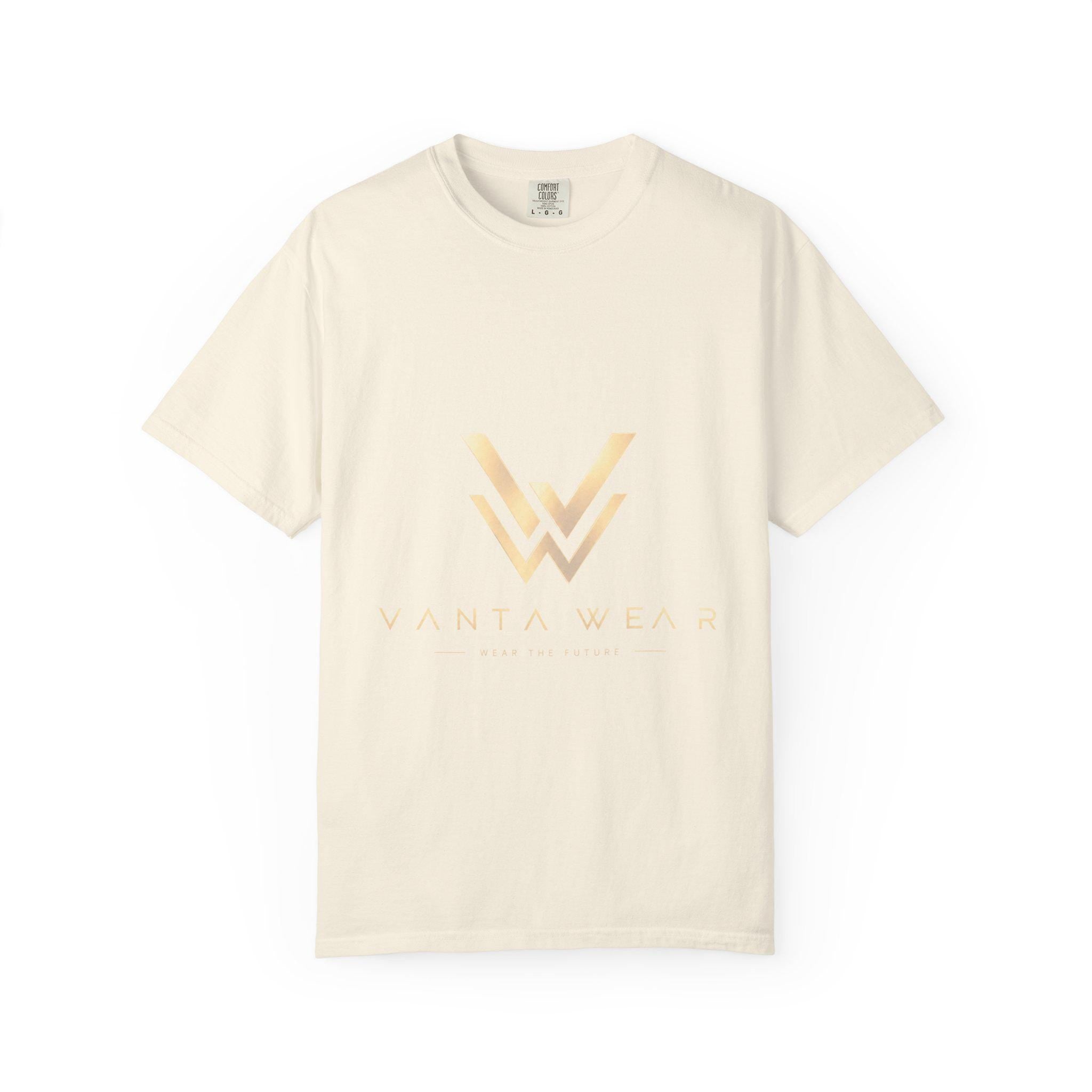 Vanta gold foil logo T-Shirt | minimalist monogram tee