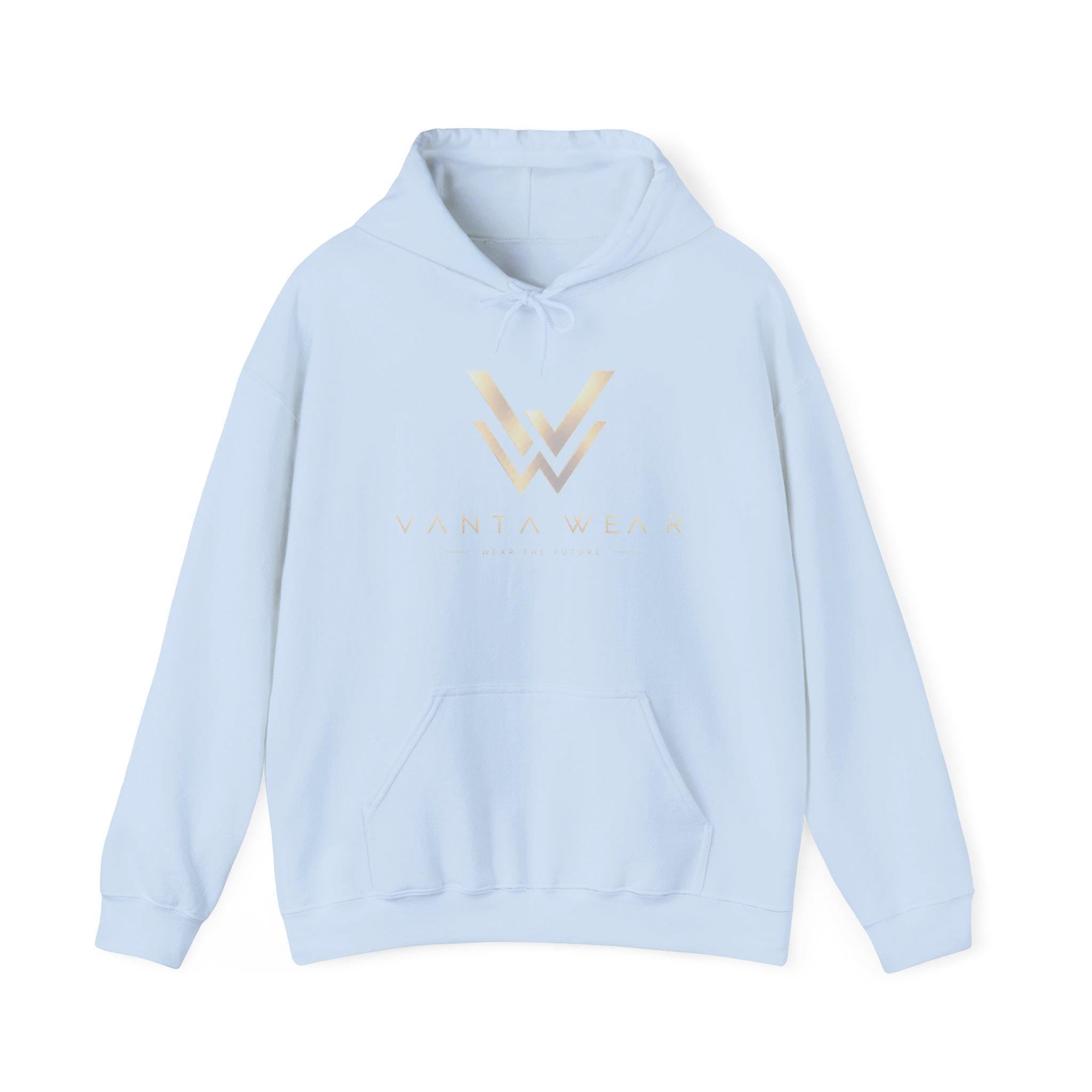 Gold Geometric W Logo Hoodie | Minimal Monogram Sweatshirt