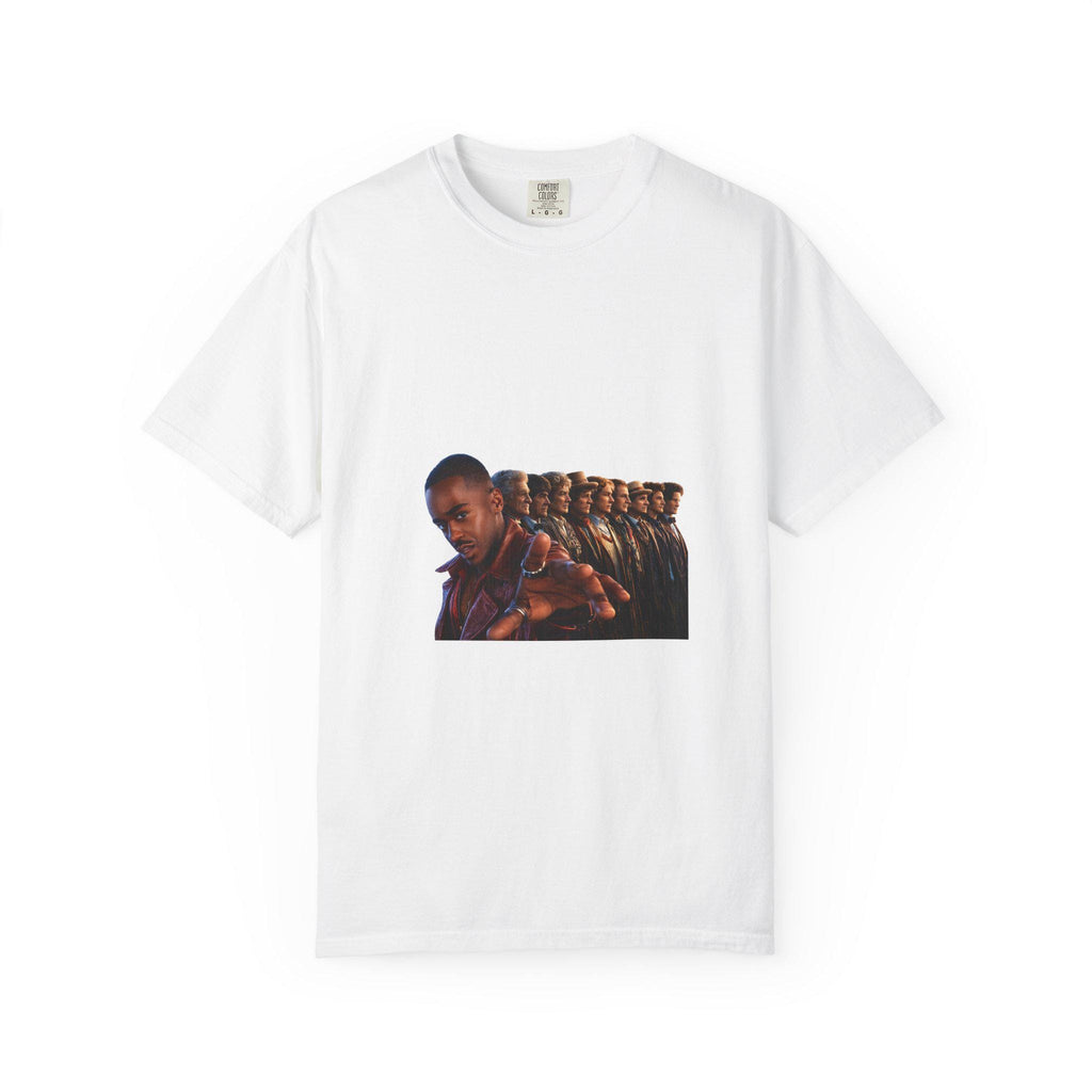 Repeating Portrait Illustration T-Shirt | Retro Film Strip Graphic
