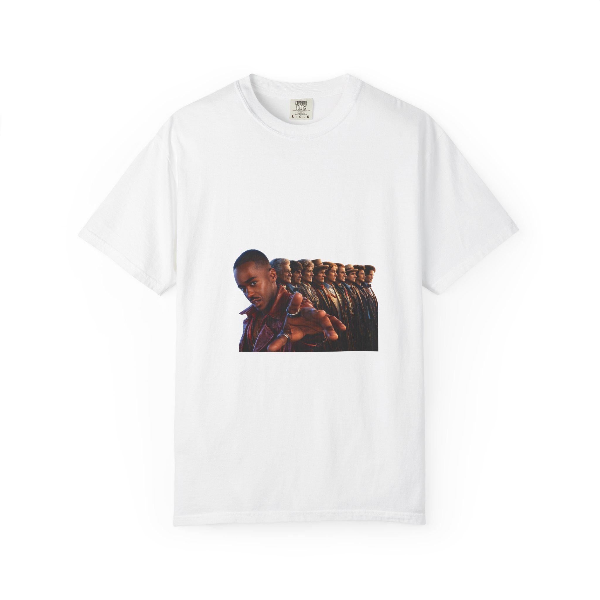 Repeating Portrait Illustration T-Shirt | Retro Film Strip Graphic
