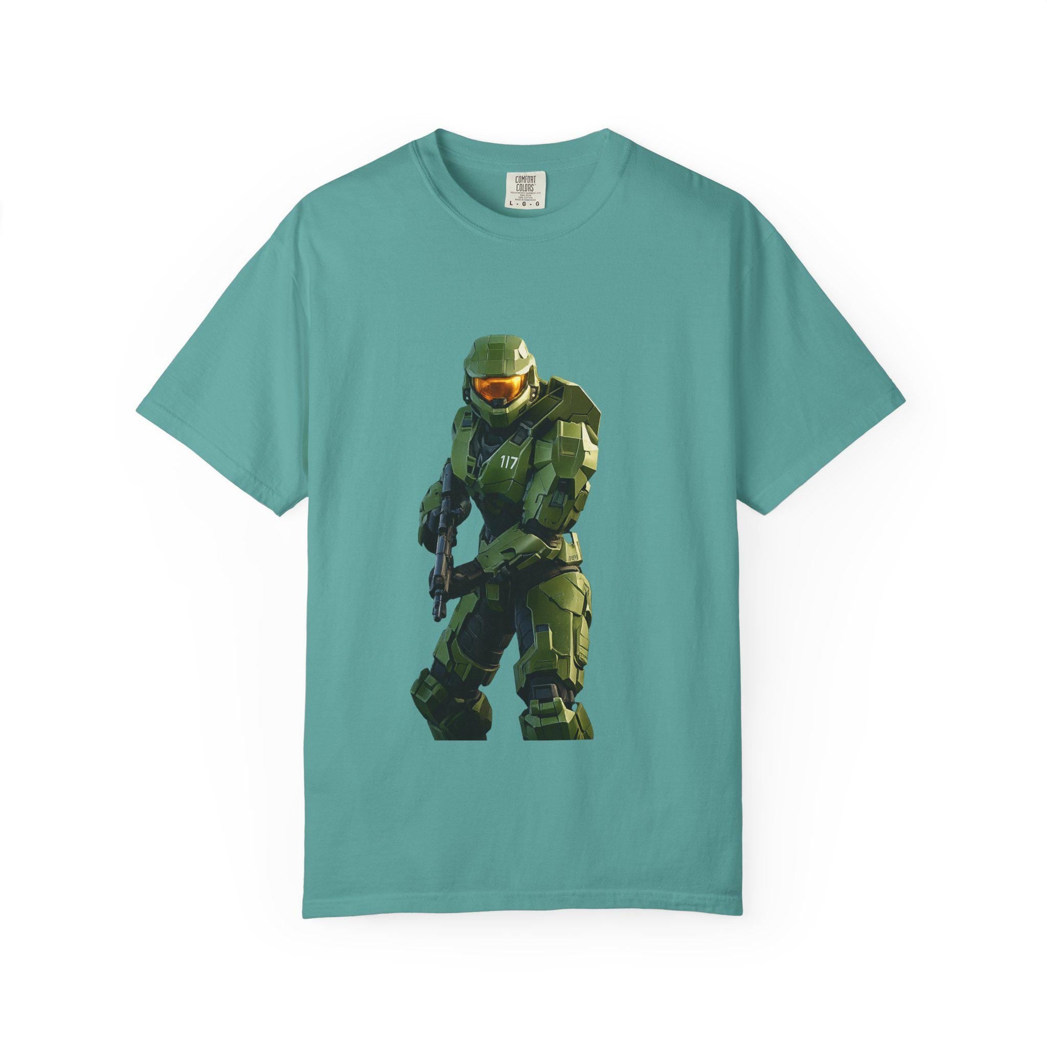 Master Chief Spartan Armor T-shirt | Sci-Fi Video Game Soldier Tee