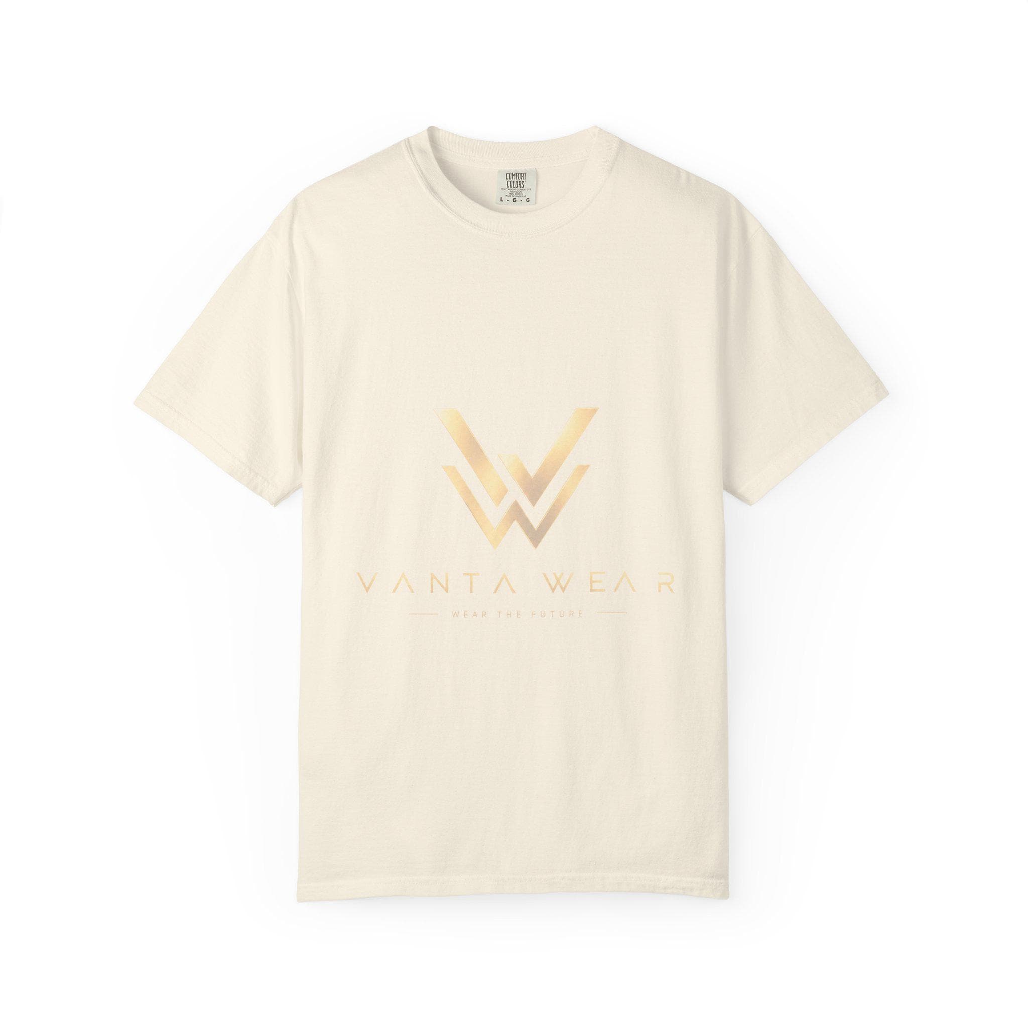 Vanta gold foil logo T-Shirt | minimalist monogram tee