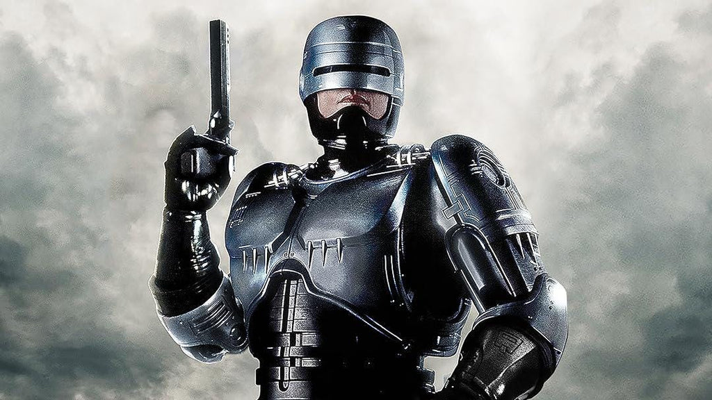 CGI Robocop Inspired Hoodie: Cybernetic Armour Sci-Fi Graphic Streetwear