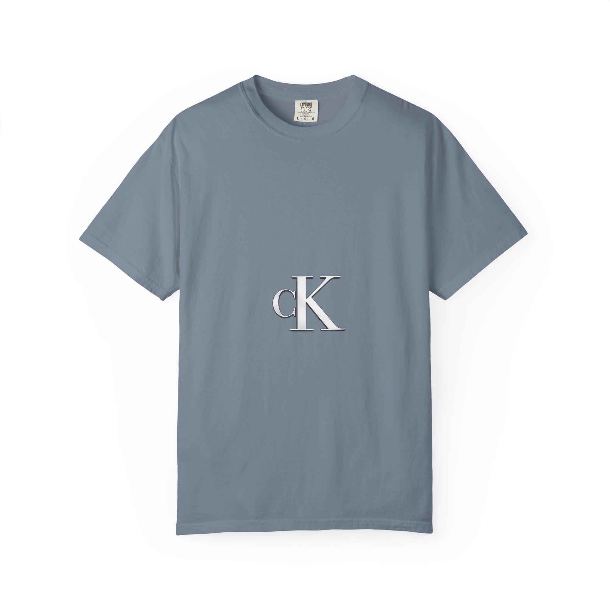 CK Monogram Logo T-shirt | Minimal Logo Tee, White Cotton